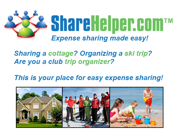 Sharing a cottage? Organizing a ski trip? Are you a club trip organizer? This is your place for easy expense sharing.